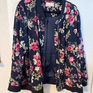 Floral Bomber Jacket